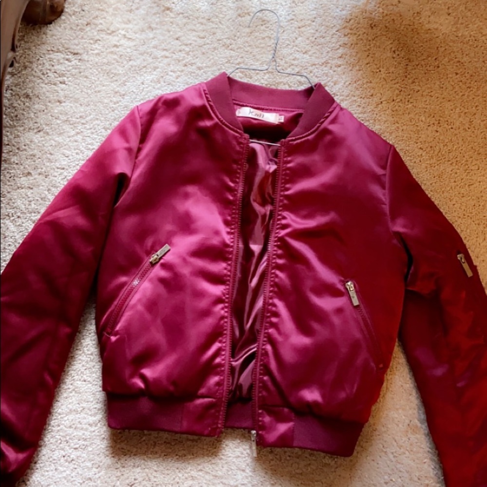 Beautiful Red Bomber Jacket